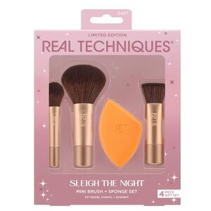 Real Techniques Sleigh the Night Brush and Sponge Set